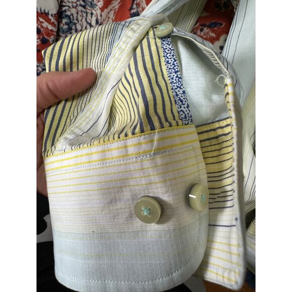 TOMMY BAHAMA Men’s Long-Sleeve Shirt Collared Button-Up Striped Cotton Size XL - Picture 8 of 8